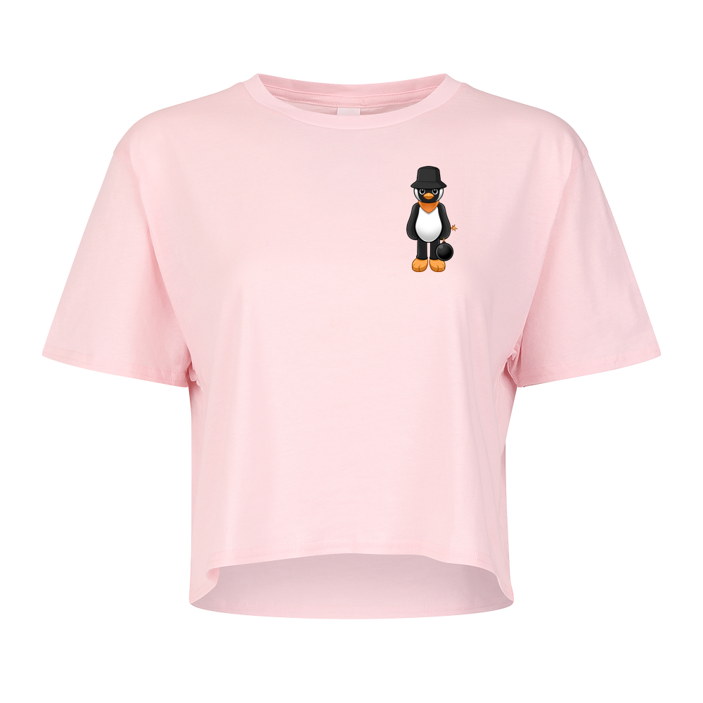 Crop Penguin Baby Tee