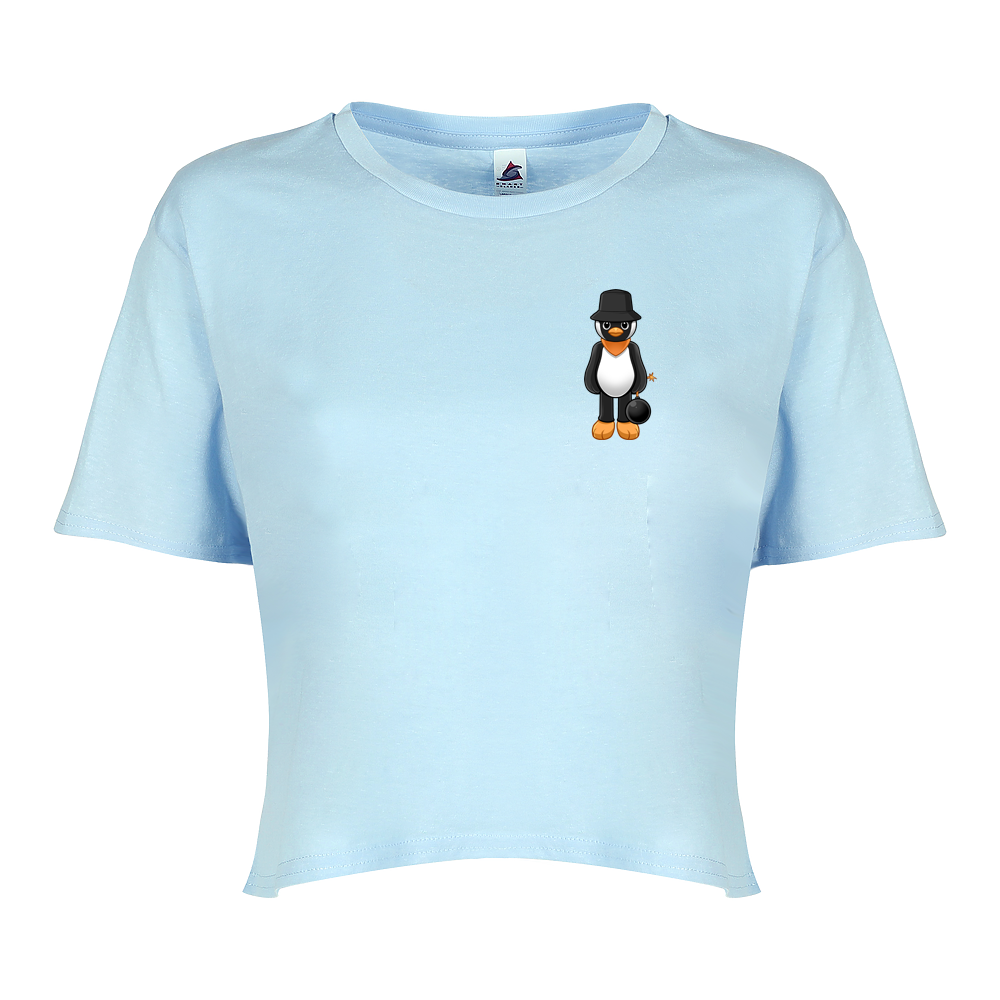 Crop Penguin Baby Tee