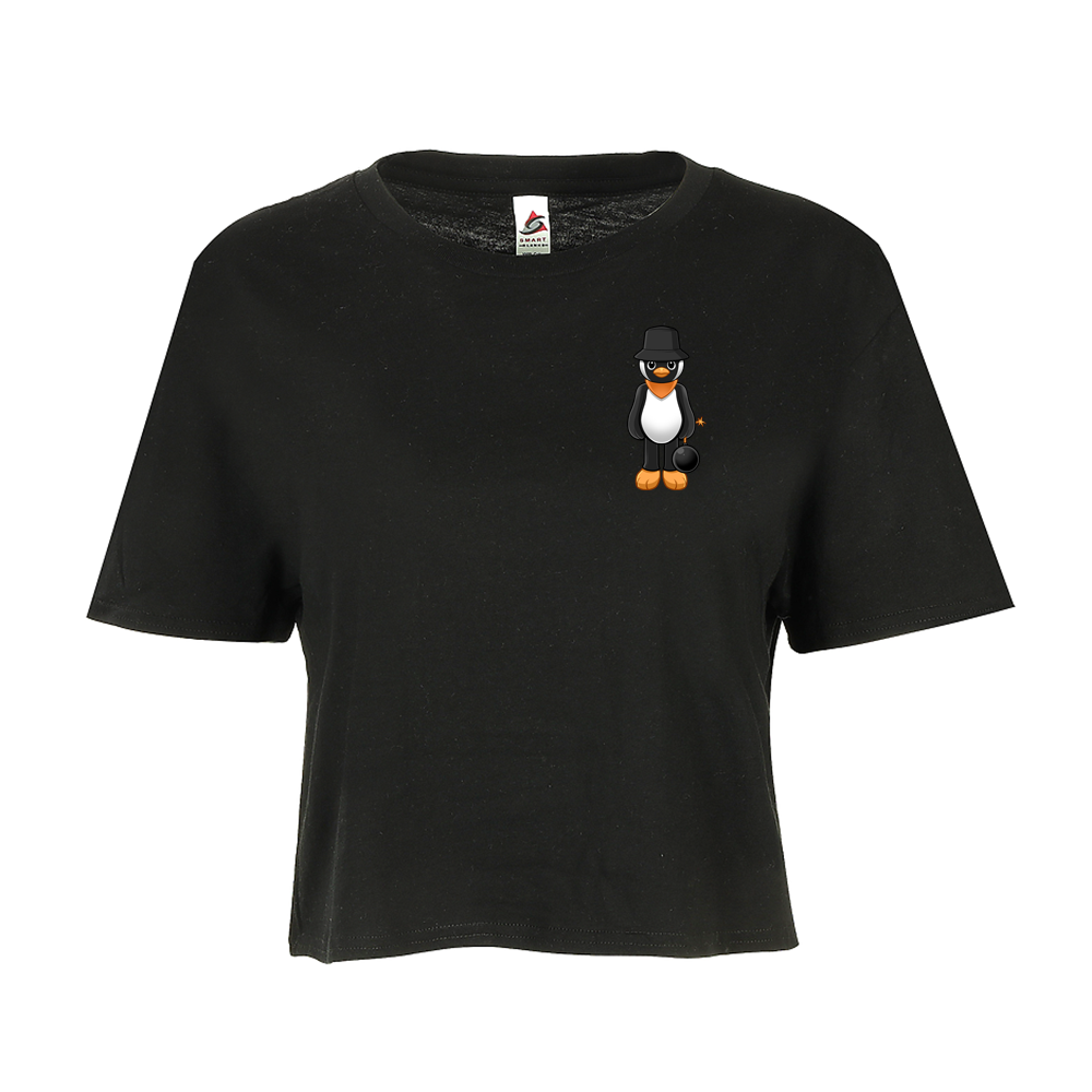 Crop Penguin Baby Tee